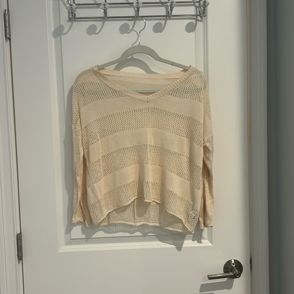 Beige Crochet Top